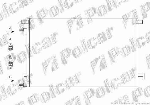Polcar 5518K8C2 - Конденсатор, кондиціонер autozip.com.ua