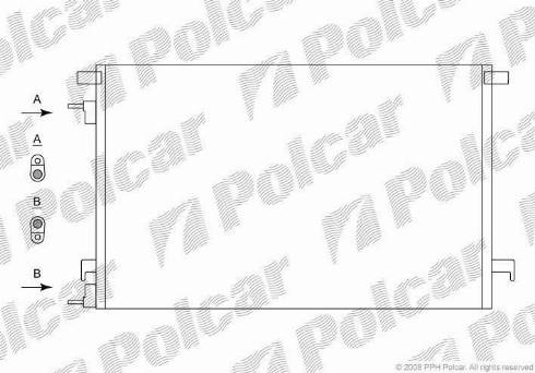 Polcar 5518K8C2S - Конденсатор, кондиціонер autozip.com.ua