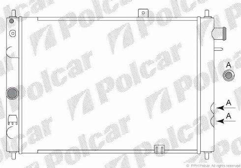 Polcar 551308A2 - Радіатор, охолодження двигуна autozip.com.ua