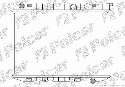 Polcar 558008-2 - Радіатор, охолодження двигуна autozip.com.ua