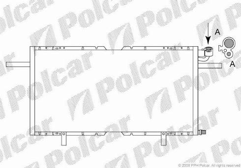 Polcar 5580K8C1 - Конденсатор, кондиціонер autozip.com.ua