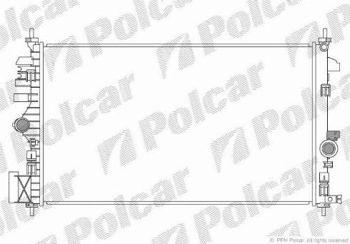 Polcar 552008-1 - Радіатор, охолодження двигуна autozip.com.ua