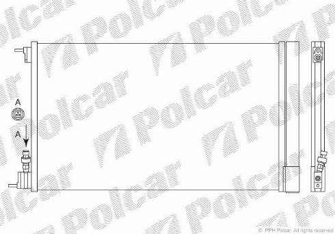 Polcar 5520K81X - Конденсатор, кондиціонер autozip.com.ua