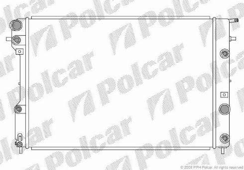 Polcar 5528081X - Радіатор, охолодження двигуна autozip.com.ua