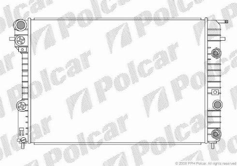 Polcar 552808-1 - Радіатор, охолодження двигуна autozip.com.ua