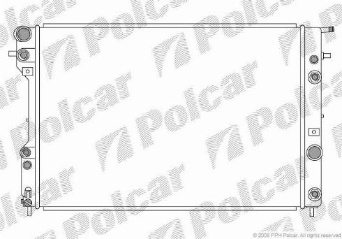 Polcar 5528082X - Радіатор, охолодження двигуна autozip.com.ua