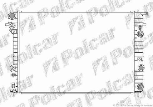 Polcar 552808-2 - Радіатор, охолодження двигуна autozip.com.ua