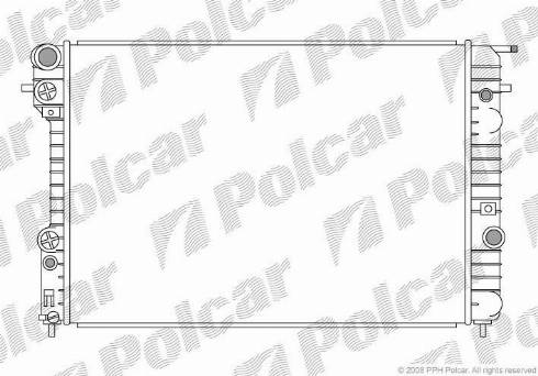 Polcar 552708-4 - Радіатор, охолодження двигуна autozip.com.ua