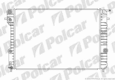 Polcar 5527081X - Радіатор, охолодження двигуна autozip.com.ua