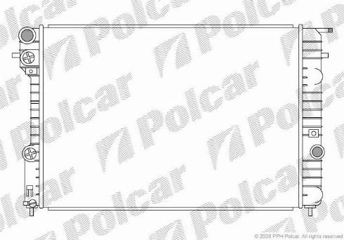 Polcar 552708-1 - Радіатор, охолодження двигуна autozip.com.ua