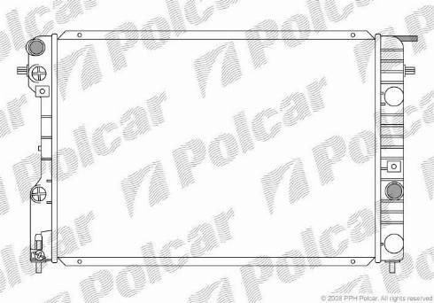 Polcar 552708-3 - Радіатор, охолодження двигуна autozip.com.ua