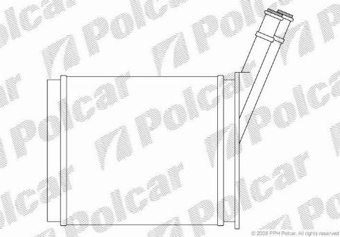 Polcar 5570N8-1 - Теплообмінник, опалення салону autozip.com.ua