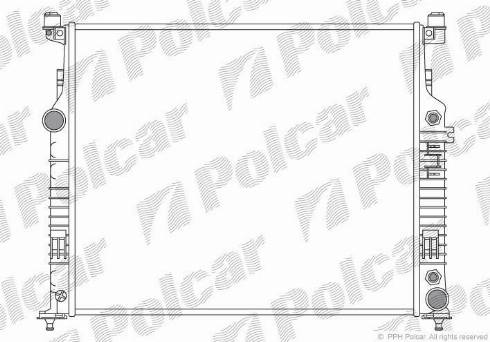 Polcar 504508-2 - Радіатор, охолодження двигуна autozip.com.ua