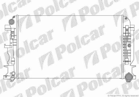 Polcar 506508-4 - Радіатор, охолодження двигуна autozip.com.ua