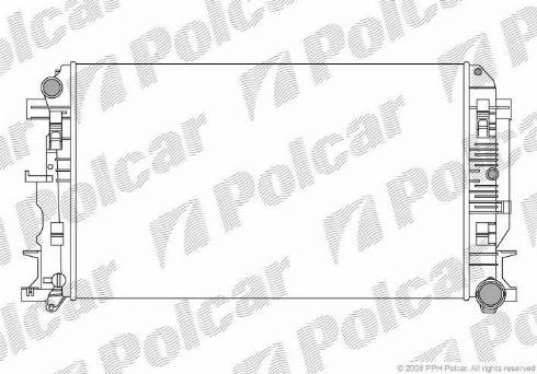 Polcar 5065085X - Радіатор, охолодження двигуна autozip.com.ua