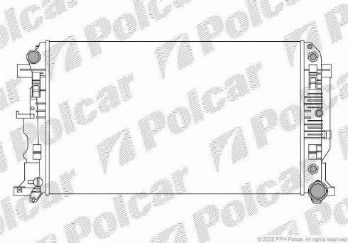 Polcar 506508-1 - Радіатор, охолодження двигуна autozip.com.ua