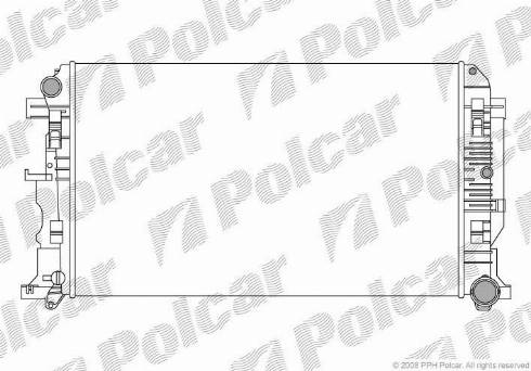 Polcar 5065083X - Радіатор, охолодження двигуна autozip.com.ua