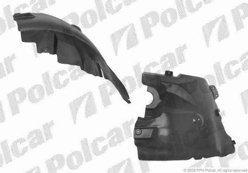 Polcar 5065FL-2 - Обшивка, колісна ніша autozip.com.ua