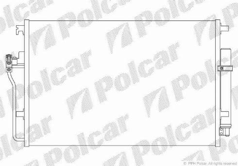 Polcar 5065K8C1 - Конденсатор, кондиціонер autozip.com.ua