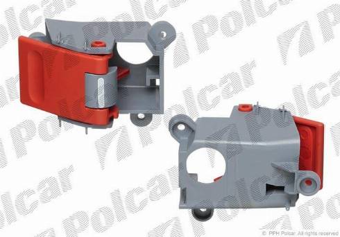 Polcar 5062ZW42 - Ручка дверей внутр. передн. права червона DB Sprinter autozip.com.ua
