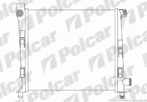 Polcar 5005084X - Радіатор, охолодження двигуна autozip.com.ua