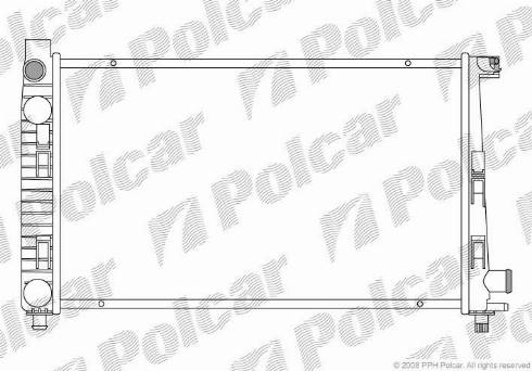 Polcar 500508-5 - Радіатор, охолодження двигуна autozip.com.ua