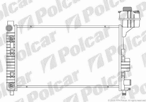 Polcar 5005081X - Радіатор, охолодження двигуна autozip.com.ua