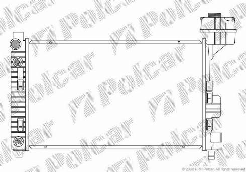 Polcar 500508-1 - Радіатор, охолодження двигуна autozip.com.ua