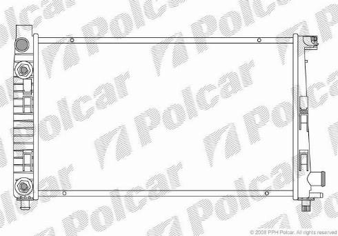 Polcar 5005083X - Радіатор, охолодження двигуна autozip.com.ua