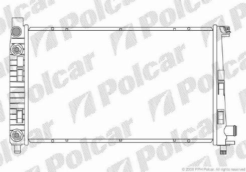 Polcar 500508-3 - Радіатор, охолодження двигуна autozip.com.ua