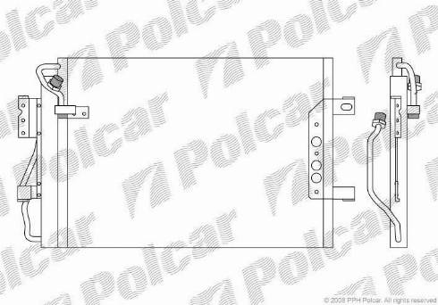 Polcar 5005K8C1 - Конденсатор, кондиціонер autozip.com.ua