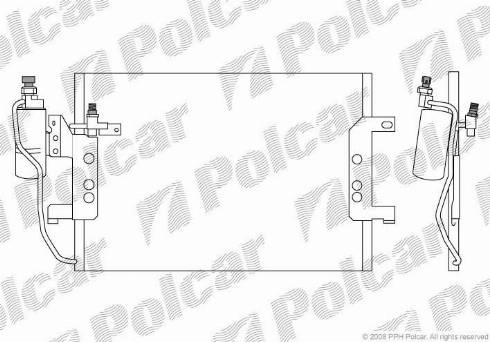 Polcar 5005K82X - Конденсатор, кондиціонер autozip.com.ua