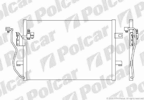 Polcar 5005K8C2 - Конденсатор, кондиціонер autozip.com.ua