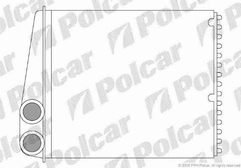 Polcar 5006N81X - Теплообмінник, опалення салону autozip.com.ua