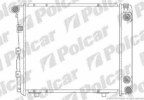 Polcar 500108-6 - Радіатор, охолодження двигуна autozip.com.ua