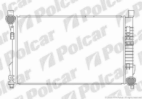 Polcar 500308-4 - Радіатор, охолодження двигуна autozip.com.ua