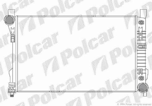 Polcar 5003085X - Радіатор, охолодження двигуна autozip.com.ua