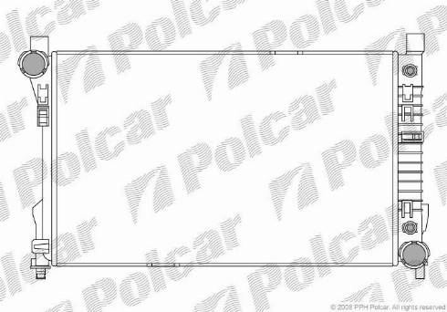 Polcar 500308-5 - Радіатор, охолодження двигуна autozip.com.ua