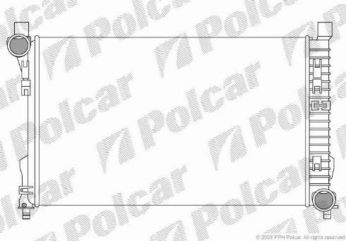 Polcar 5003081X - Радіатор, охолодження двигуна autozip.com.ua