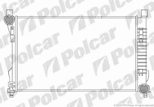 Polcar 500308-1 - Радіатор, охолодження двигуна autozip.com.ua