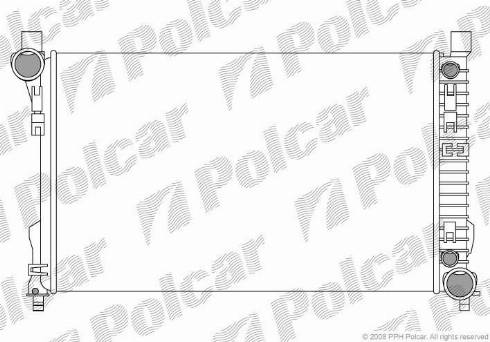 Polcar 5003082X - Радіатор, охолодження двигуна autozip.com.ua