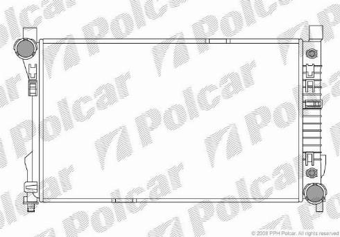 Polcar 500308-2 - Радіатор, охолодження двигуна autozip.com.ua