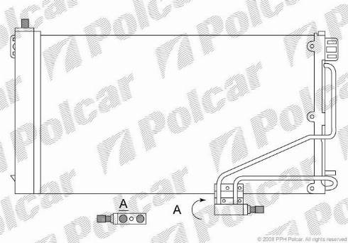 Polcar 5003K81X - Конденсатор, кондиціонер autozip.com.ua