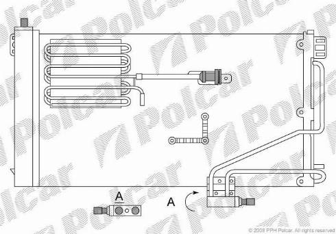 Polcar 5003K82X - Конденсатор, кондиціонер autozip.com.ua