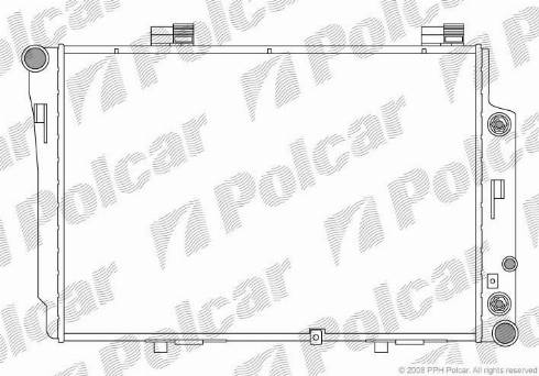 Polcar 500208-4 - Радіатор, охолодження двигуна autozip.com.ua