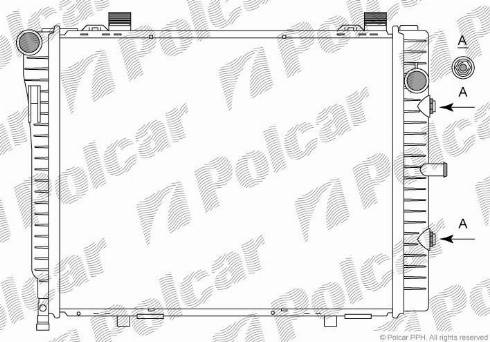 Polcar 500208-6 - Радіатор, охолодження двигуна autozip.com.ua