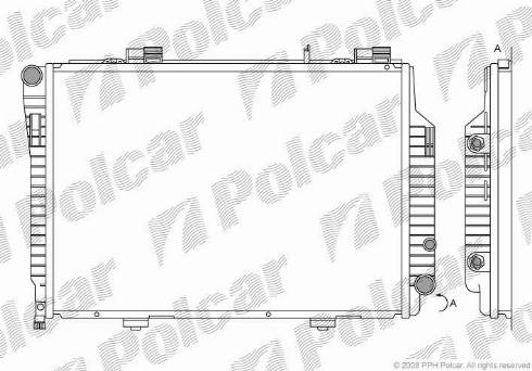 Polcar 50020801 - Радіатор, охолодження двигуна autozip.com.ua