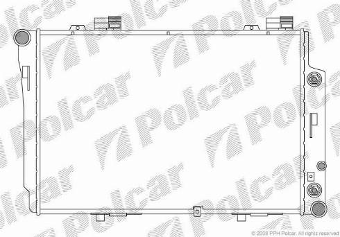 Polcar 500208-2 - Радіатор, охолодження двигуна autozip.com.ua