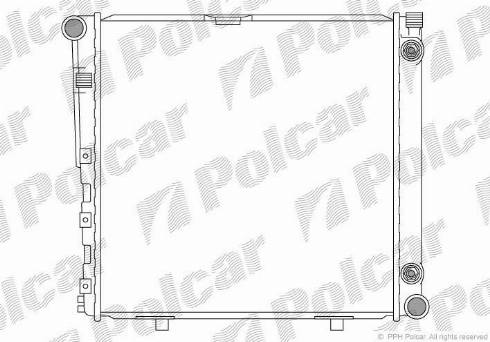 Polcar 501408-6 - Радіатор, охолодження двигуна autozip.com.ua