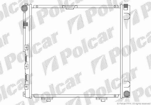 Polcar 50140806 - Радіатор, охолодження двигуна autozip.com.ua